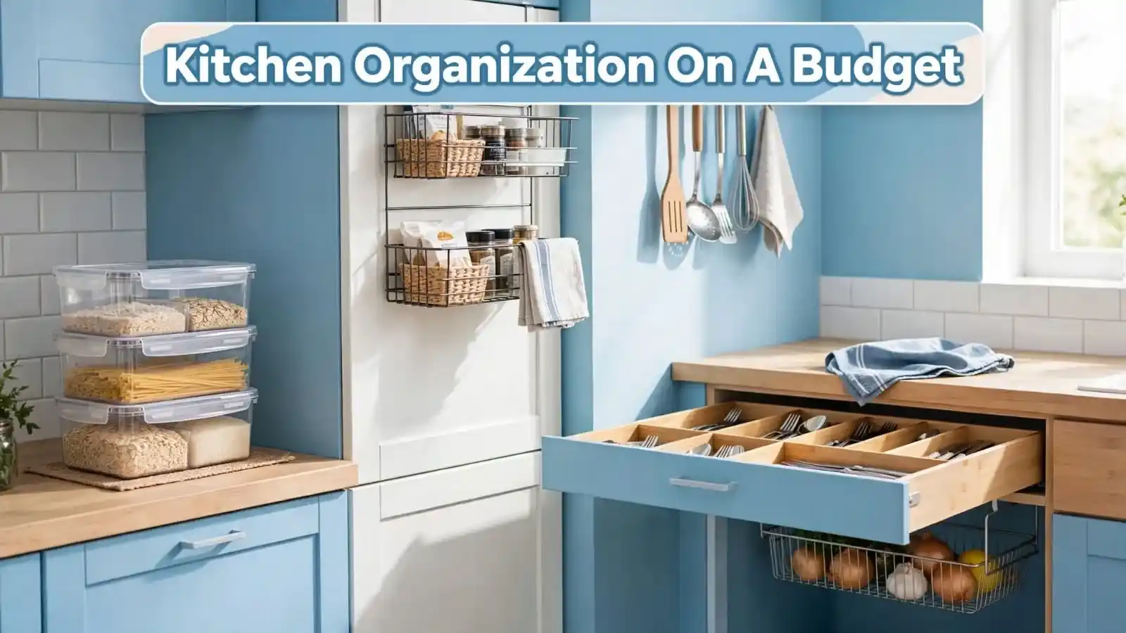 kitchen organization on a budget