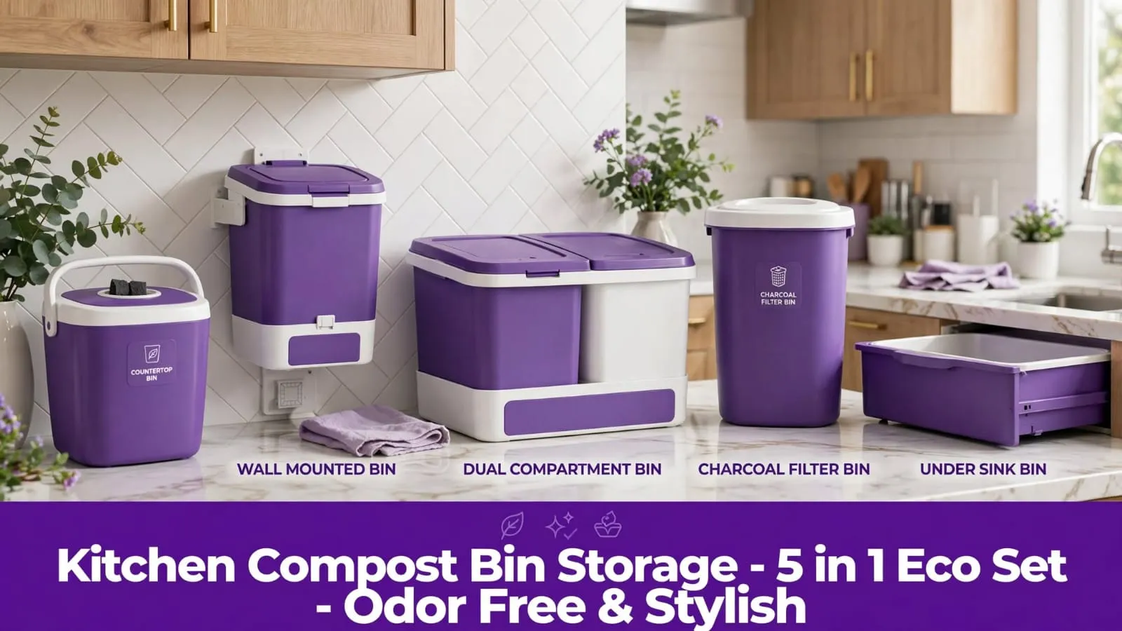 kitchen compost bin storage